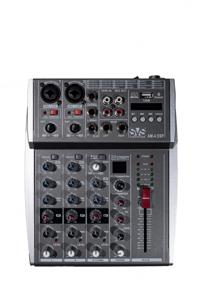 SVS Audiotechnik mixers AM-4 DSP Аналоговый микшерный пульт, 4-канала в Нефтекамске