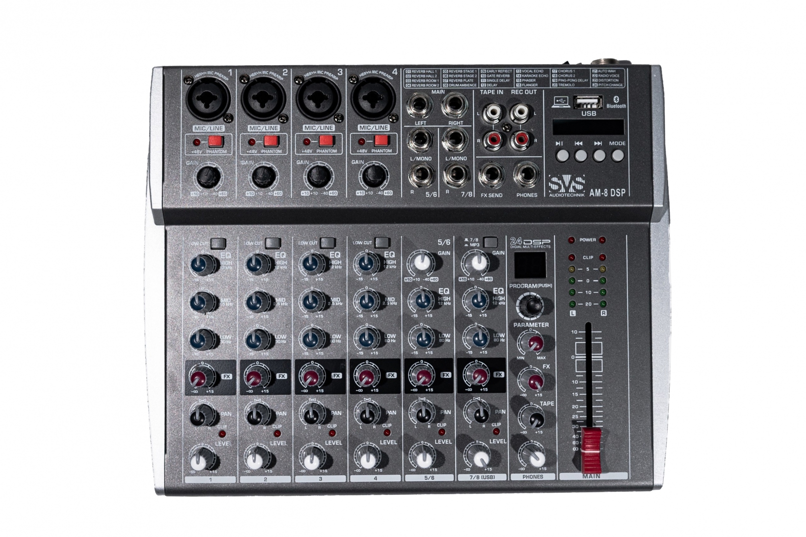 SVS Audiotechnik mixers AM-8 DSP Микшерный пульт аналоговый, 8-канальный в Нефтекамске